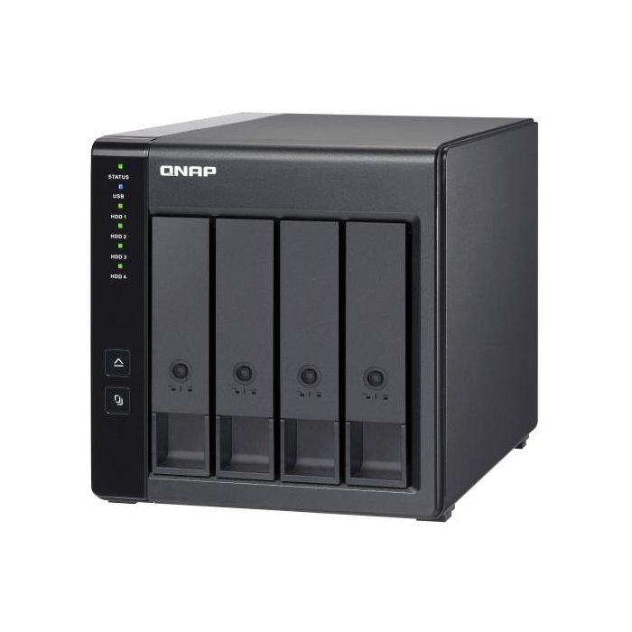 QNAP TR-004 Unidad de Disco Múltiple Negra USB 3.0 4 Bahías RAID 9