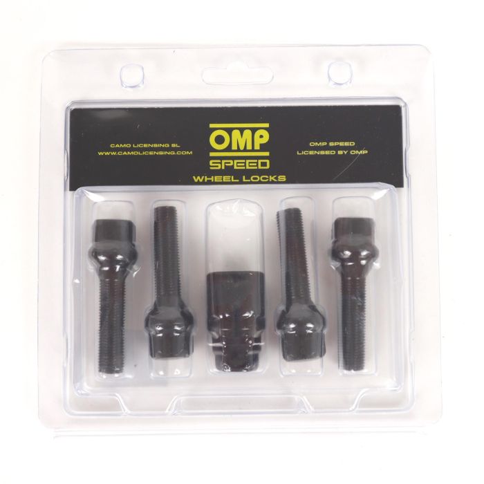 Omp Tornillos Antirrobo para Llantas M12x1.25 Cónico Largo 40-65 mm Llave 17-19 Negro Din 10.9 OMPS09851201 1