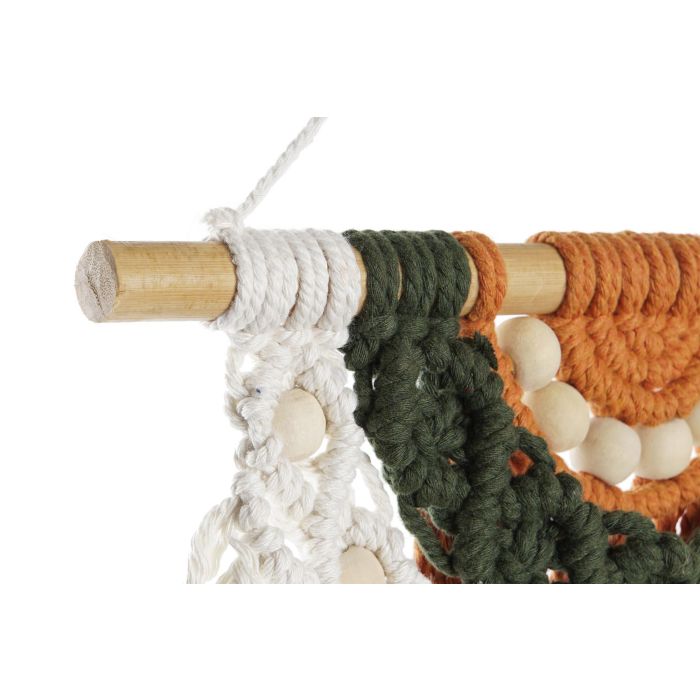 DKD Home Decor Decoración Colgante Boho Naranja Verde 1 x 57 x 30 cm (4 Unidades) 2 DKD Home Decor Decoración Colgante Boho Naranja Verde 1 x 57 x 30 cm (4 Unidades) 2