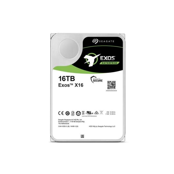 Seagate ST16000NM000J Disco Duro Interno HDD 16 TB SATA 6Gb/s Exos X18 7200 RPM