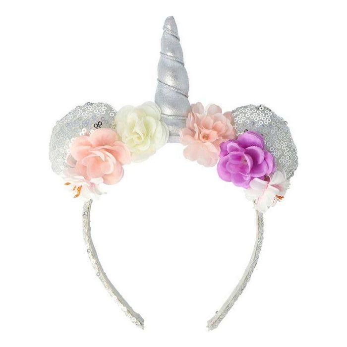 Inca Diadema Lentejuelas Unicornio Flores Cuerno Accesorios Cabello Niños Mujer 1pz