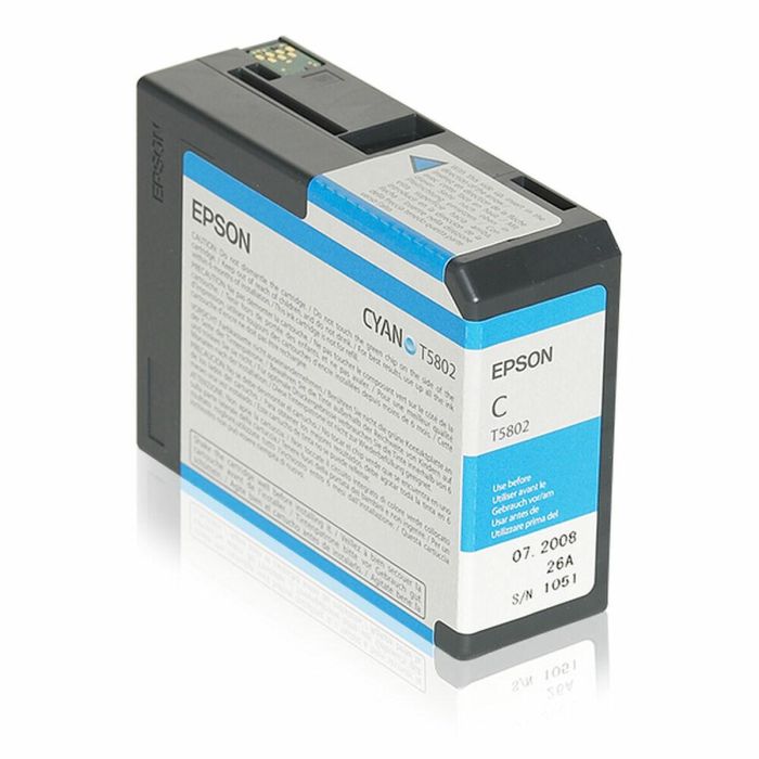 Epson Stylus Pro-3800/3880 Cartucho Cian (80ml) 1 Epson Stylus Pro-3800/3880 Cartucho Cian (80ml) 1