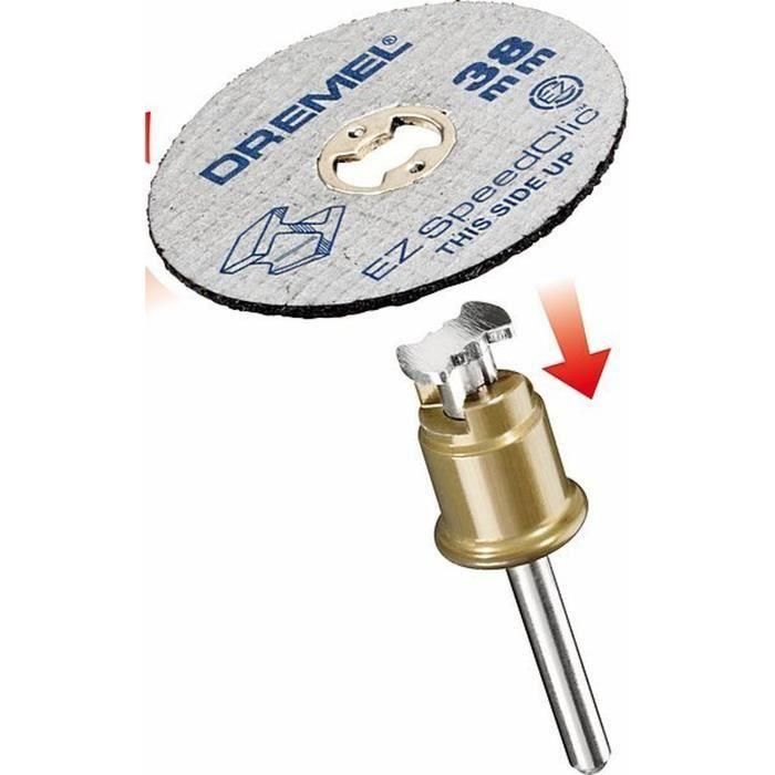 Dremel Adaptador EZ SpeedClic para cambio rápido de accesorios + 2 discos de corte para cortar metales 0 Dremel Adaptador EZ SpeedClic para cambio rápido de accesorios + 2 discos de corte para cortar metales 0