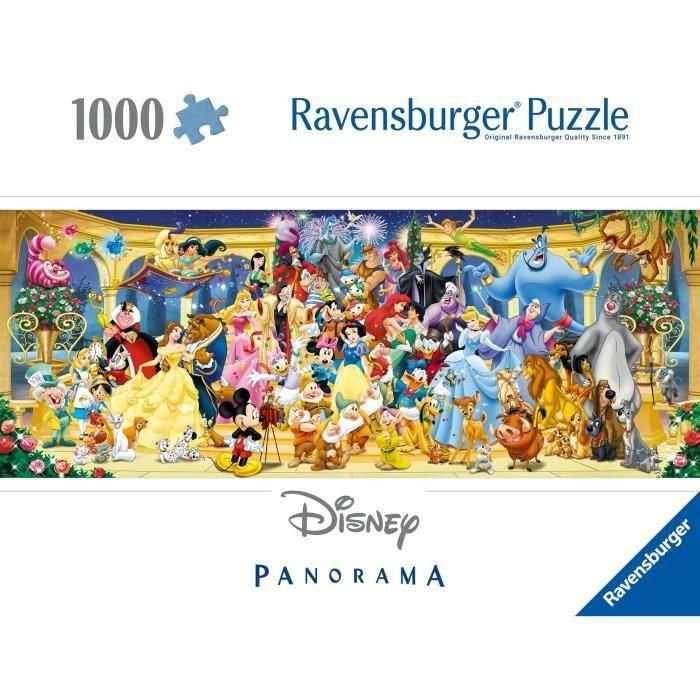 Ravensburger - Puzzle 1000 piezas Panorama - Foto de grupo Disney - Adultos y niños a partir de 14 años - Puzzle de alta calidad - 12000444 2 Ravensburger - Puzzle 1000 piezas Panorama - Foto de grupo Disney - Adultos y niños a partir de 14 años - Puzzle de alta calidad - 12000444 2