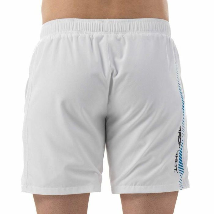 Pantalones Cortos Deportivos para Hombre Drop Shot Abian Campa Blanco 2