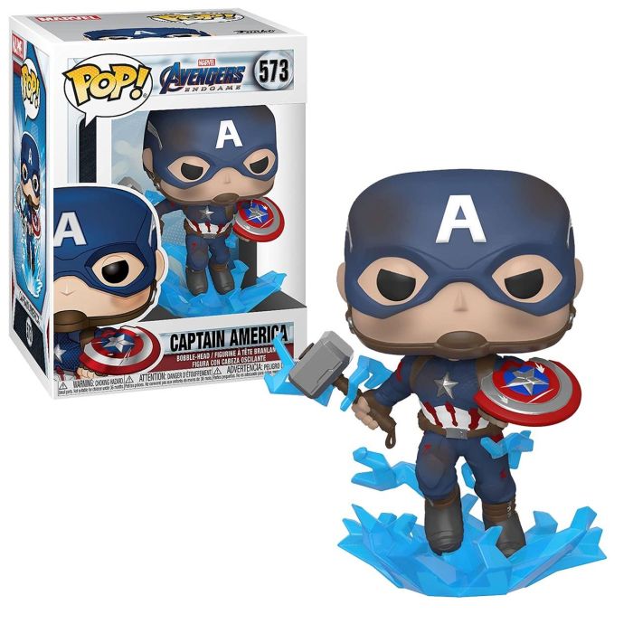 Funko Pop! 45137 Figura Vinilo Captain America con Mjolnir de Marvel Avengers: Endgame 2 Funko Pop! 45137 Figura Vinilo Captain America con Mjolnir de Marvel Avengers: Endgame 2
