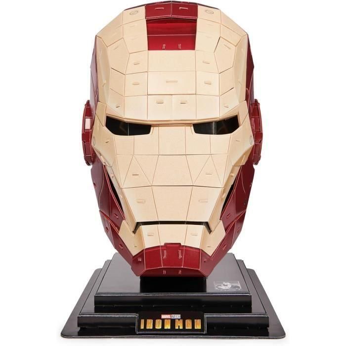 Spin Master SPI6069819 Casco Iron Man Marvel Modelo 4D para construir 3