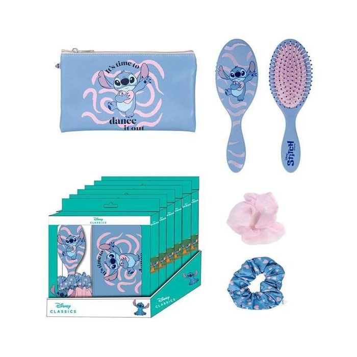 Set de belleza stitch. incluye neceser,cepillo y gomas para el pelo.20.0 x 21.6 x 4.0 cm 6 Set de belleza stitch. incluye neceser,cepillo y gomas para el pelo.20.0 x 21.6 x 4.0 cm 6
