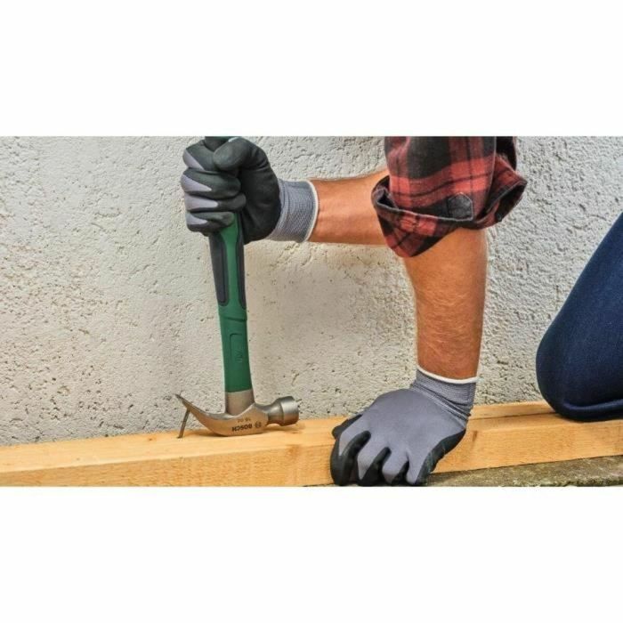 Bosch 4053423254389 Martillo de Garra 450g, Acero Carburo Duro, Extractor en V, Mango Suave, Baja Vibración 2 Bosch 4053423254389 Martillo de Garra 450g, Acero Carburo Duro, Extractor en V, Mango Suave, Baja Vibración 2