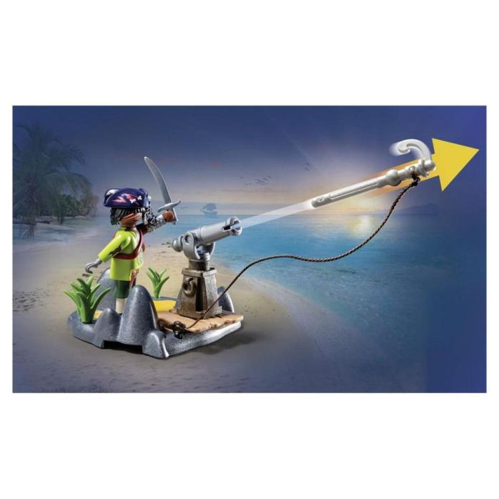 Playmobil 71532 Batalla del Cangrejo Gigante Pirates Set de Juego - Incluye Pirata con Cañón, Cangrejo con Pinza Moviéndose, Aventura para Niños +4 años 4