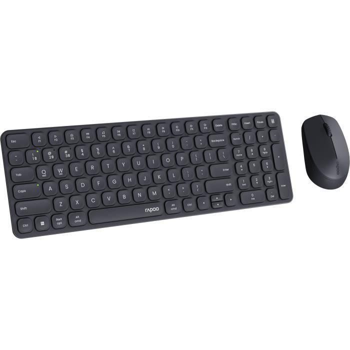 RAPOO 9310M - Combo Teclado y Ratón Inalámbrico Multimodo Ultrafino - Negro 4