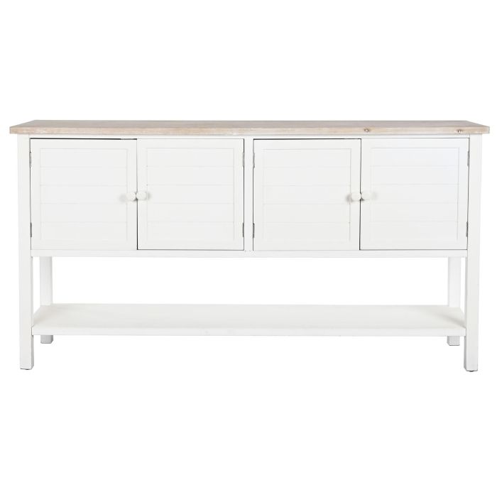 DKD Home Decor Buffet Tradicional Blanco Natural Madera Abeto y MDF 160 x 40 x 86 cm 6
