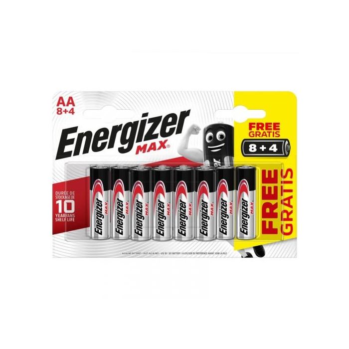 Energizer Pilas MAX Tipo LR6 (AA) Blister 12 Unidades E301531604