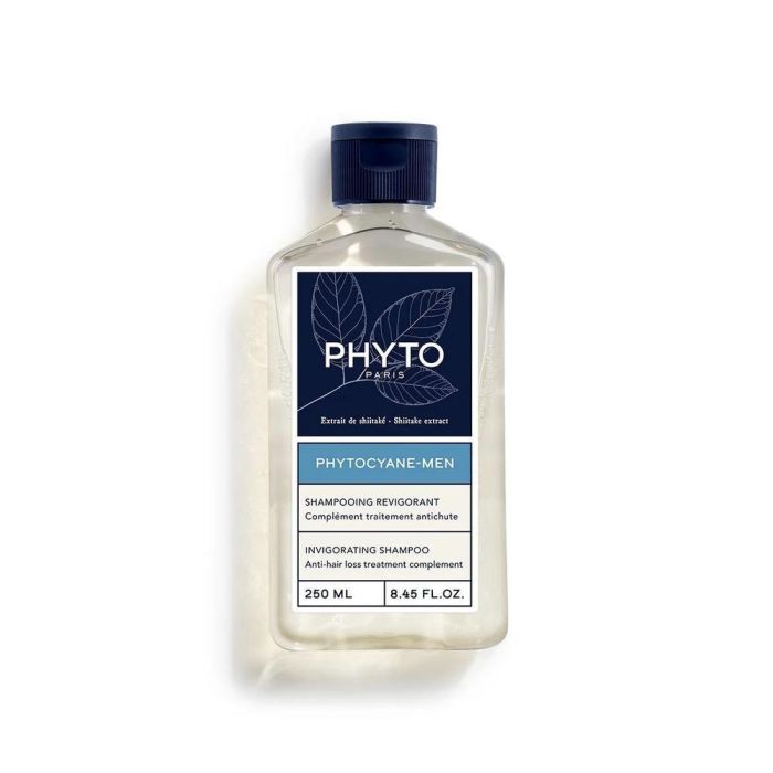 Phyto PHYTOCYANE-MEN Champú Anticaída Revitalizante para Hombre | Cabello Débil, Fuerza y Vitalidad | Sin Siliconas 250 ml
