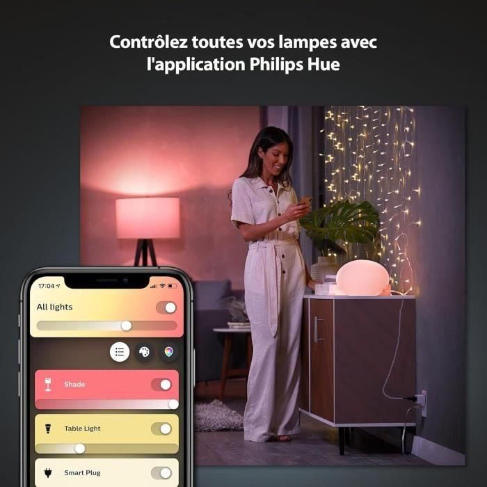 Juego de 3 enchufes conectados - PHILIPS HUE - Blanco 3 Juego de 3 enchufes conectados - PHILIPS HUE - Blanco 3