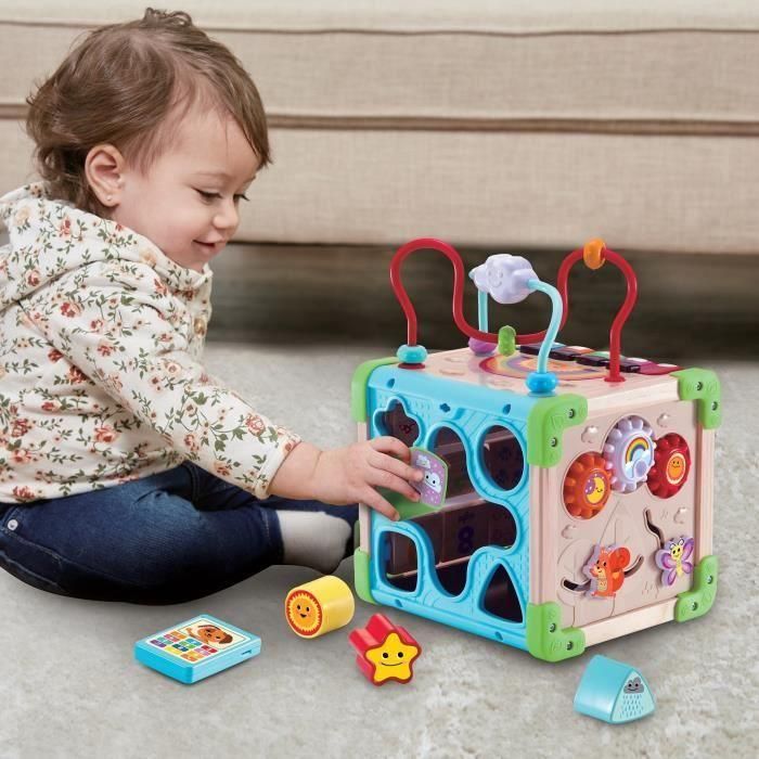 Vtech Baby VT3417766171054 Cubo Naturaleza Multiactividad Interactivo, Juguete Educativo de Madera Certificado FSC para Desarrollo Sensorial 4 Vtech Baby VT3417766171054 Cubo Naturaleza Multiactividad Interactivo, Juguete Educativo de Madera Certificado FSC para Desarrollo Sensorial 4