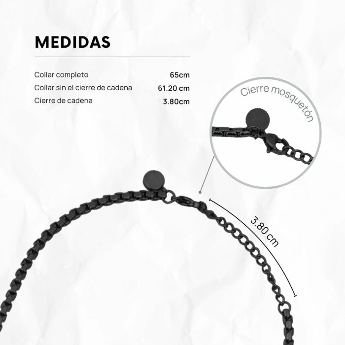 Collar Hombre Radiant RH000271 Negro 2 Collar Hombre Radiant RH000271 Negro 2