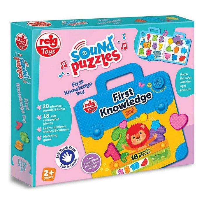 Reig Bolso de aprendizaje interactivo con 20 frases, sonidos y melodías para abecedario y números 3+ años - Modelos surtidos 5 Reig Bolso de aprendizaje interactivo con 20 frases, sonidos y melodías para abecedario y números 3+ años - Modelos surtidos 5