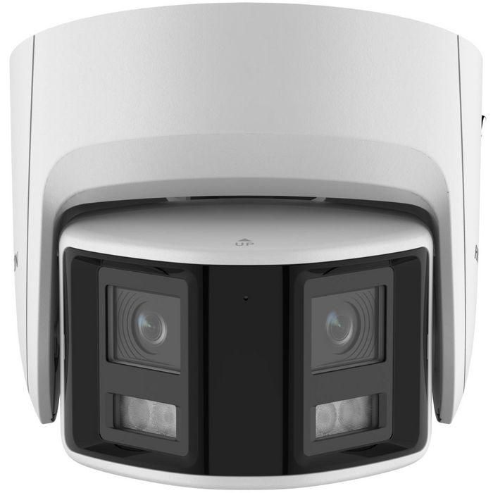 Hikvision Cámara IP turret 4M ColorVu Panoramic lente dual 2.8mm WDR H265+ IP67 12V/PoE. Luz blanca 30m, micro 1 Hikvision Cámara IP turret 4M ColorVu Panoramic lente dual 2.8mm WDR H265+ IP67 12V/PoE. Luz blanca 30m, micro 1