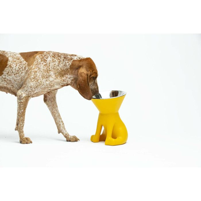 Comedero para Perro United Pets Elisabeth Yellow Acero Inoxidable Polietileno 1 L 1 Comedero para Perro United Pets Elisabeth Yellow Acero Inoxidable Polietileno 1 L 1