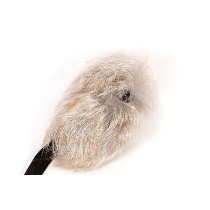 Gloria Juguete Ratoncito Calatrava para Gato, Piel de Conejo 100% Natural y Sostenible | Activa Instinto de Caza Felino, Fabricado en España