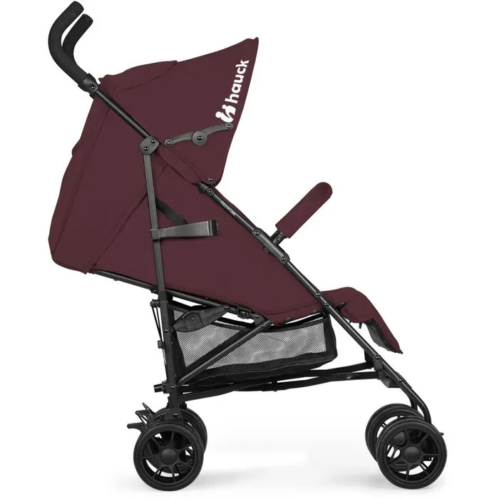 Hauck AABYJ60453 Cochecito de Bastón Plegable Fold N Care de 4 Ruedas Color Blackberry para Bebé