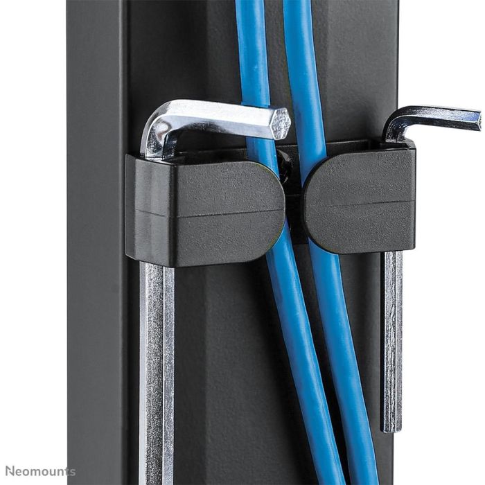 Neomounts FPMA-D865DBLACK Soporte de Escritorio para 2 Monitores 10-27" con Resorte de Gas, VESA 100x100mm, Ajustable, Negro 10