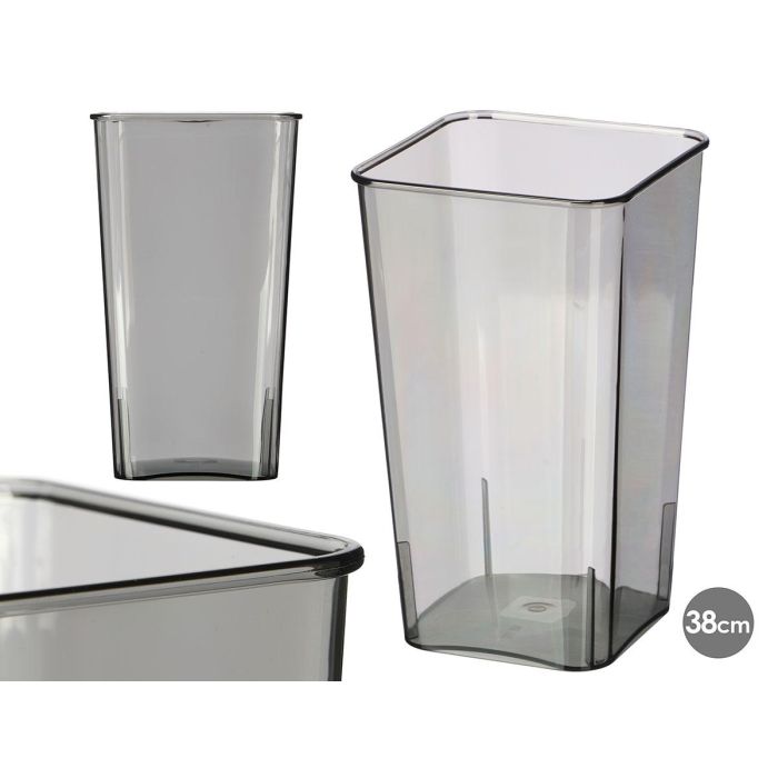 Giftdecor Jarrón Cuadrado Acrílico Gris - 19x19x37.2 cm (12 Unidades) Giftdecor Jarrón Cuadrado Acrílico Gris - 19x19x37.2 cm (12 Unidades)
