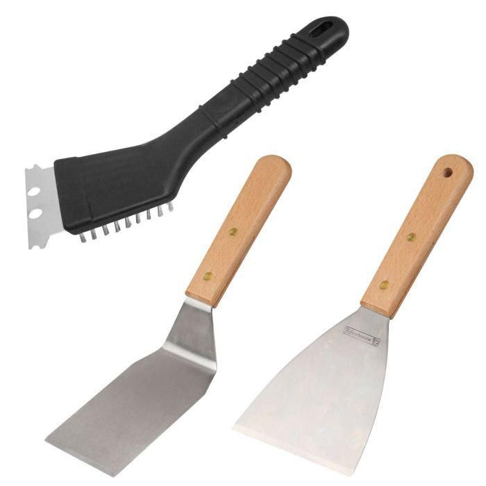 Set de 3 utensilios profesionales - FACKELMANN PROFESIONAL - Para plancha 0 Set de 3 utensilios profesionales - FACKELMANN PROFESIONAL - Para plancha 0