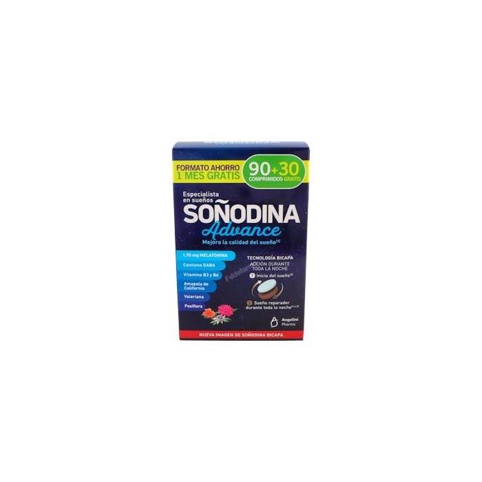 Soñodina Melatonina Advanced Pack Ahorro 90 + 30 Comprimidos
