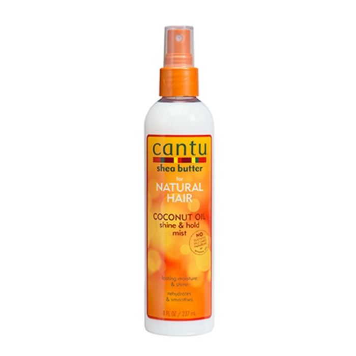 Cantu Spray de Brillo y Sujeción con Manteca de Karité y Aceite de Coco para Cabello Natural 237ml