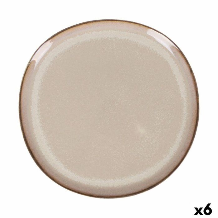 Plato de Postre Duomo Beige Ø 21 cm (6 Unidades) Plato de Postre Duomo Beige Ø 21 cm (6 Unidades)