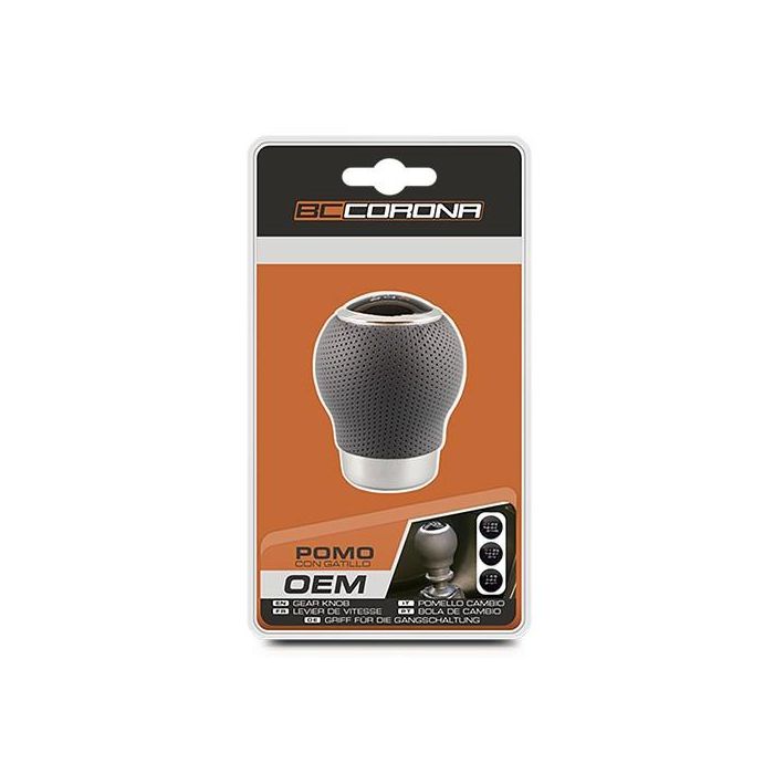 Pomo Oem Corto Piel Gris Con Gatillo 27 mm Cs6 POM30166 1