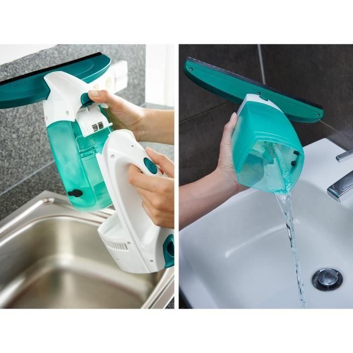 Leifheit 51003 kit de aspiradora de ventanas Dry & Clean con mango y limpiador, limpiador de ventanas sin rayas, limpiador de ventanas multiusos 3 Leifheit 51003 kit de aspiradora de ventanas Dry & Clean con mango y limpiador, limpiador de ventanas sin rayas, limpiador de ventanas multiusos 3