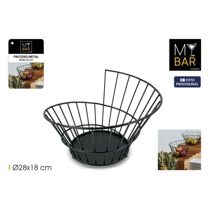Frutero de metal My Bar 28x18 cm - Inde (12 Unidades) Frutero de metal My Bar 28x18 cm - Inde (12 Unidades)