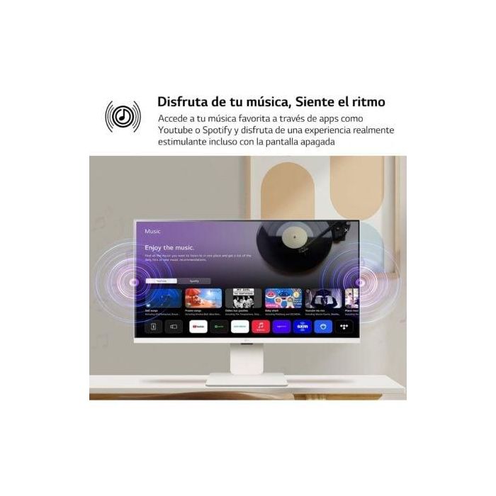 LG 32SR50F-W MyView Smart Monitor 31.5" Full HD IPS webOS23. TV Inteligente Multimedia Blanco, perfecto para Home Office y Streaming. 4 LG 32SR50F-W MyView Smart Monitor 31.5" Full HD IPS webOS23. TV Inteligente Multimedia Blanco, perfecto para Home Office y Streaming. 4