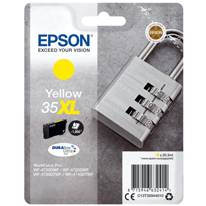 EPSON Singlepack Yellow 35XL DURABrite Ultra Ink