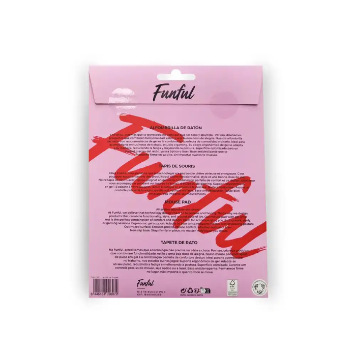 Wondee Alfombrilla de Ratón Ergonómica de Gel Antideslizante Fresa 250x230 mm 6