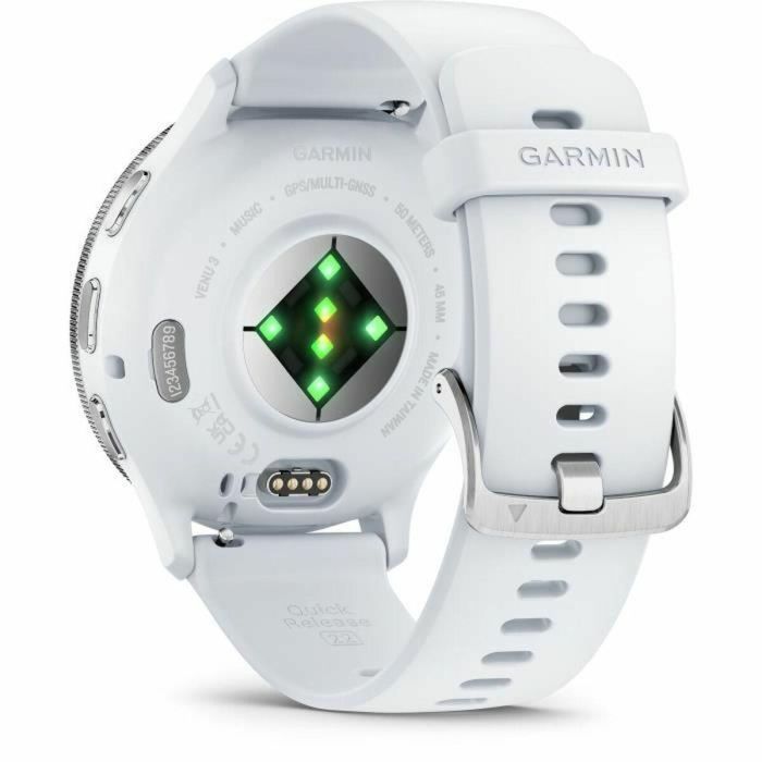 Reloj GPS conectado - GARMIN - Venu 3 - WiFi - 35,4 mm (1.4) - Acero plateado, caja blanca y correa de silicona blanca 5 Reloj GPS conectado - GARMIN - Venu 3 - WiFi - 35,4 mm (1.4) - Acero plateado, caja blanca y correa de silicona blanca 5