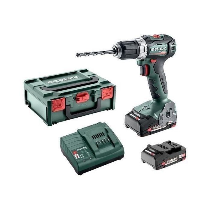 Taladro atornillador inalámbrico sin escobillas 18V 55Nm portabrocas 13mm + 2 baterías 2Ah + cargador + Metabox145 - METABO - BS 18 L BL 4 Taladro atornillador inalámbrico sin escobillas 18V 55Nm portabrocas 13mm + 2 baterías 2Ah + cargador + Metabox145 - METABO - BS 18 L BL 4