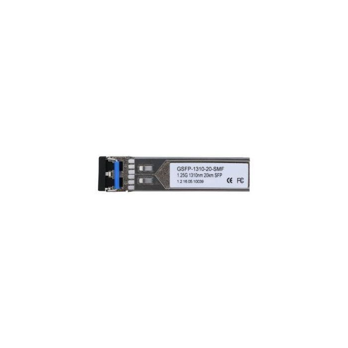Dahua Módulo óptico SFP Gigabit monomodo, transmisión hasta 20km SMF, envío 1310nm / recepción 1550nm 2 Dahua Módulo óptico SFP Gigabit monomodo, transmisión hasta 20km SMF, envío 1310nm / recepción 1550nm 2