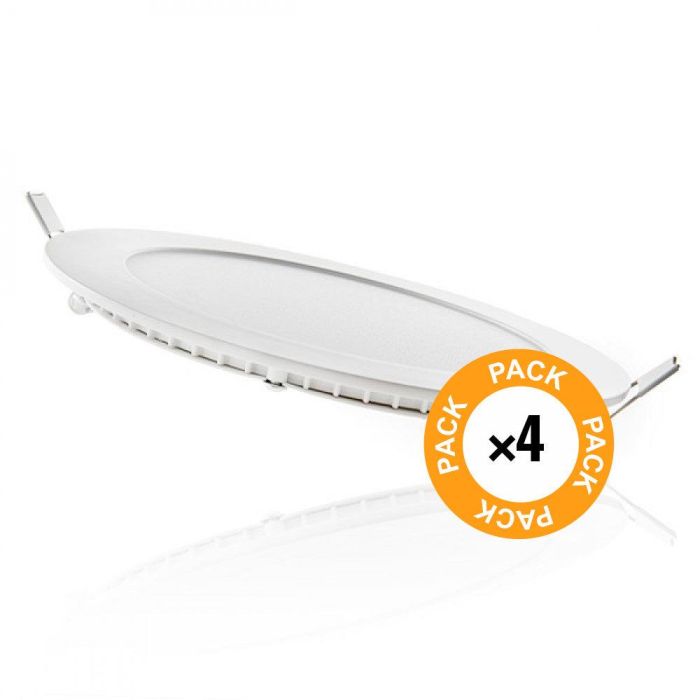 Pack 4 Placas LED 12W 1200Lm 6000ºK 40.000H [JL-GP-LZ-2-PK4-AP] 1