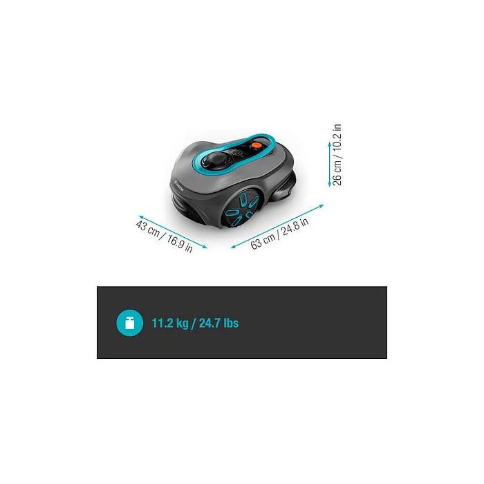 Gardena Mähroboter smart SILENO free 600 qm Set - Robot Cortacésped para 600 m², 16 cm de Corte 3