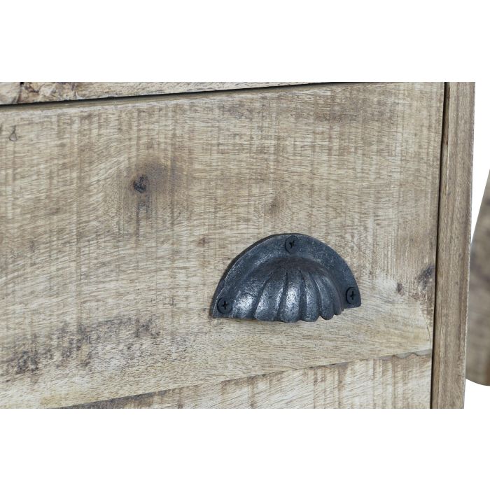 DKD Home Decor Escritorio Home Office de Madera de Mango y Metal, Colores Natural y Negro, Ancho 160 x Fondo 80 x Alto 75 cm, con 2 Cajones 6 DKD Home Decor Escritorio Home Office de Madera de Mango y Metal, Colores Natural y Negro, Ancho 160 x Fondo 80 x Alto 75 cm, con 2 Cajones 6