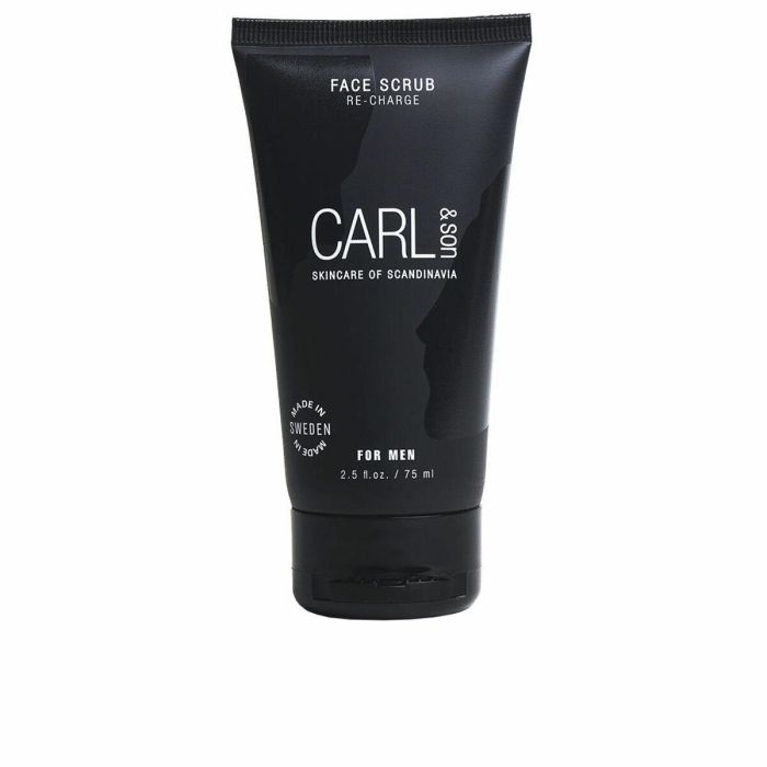 Carl&Son Exfoliante Facial Doble Efecto (Mecánico y Químico) para Hombre Todo Tipo de Pieles, Piel Luminosa y Radiante 75 ml