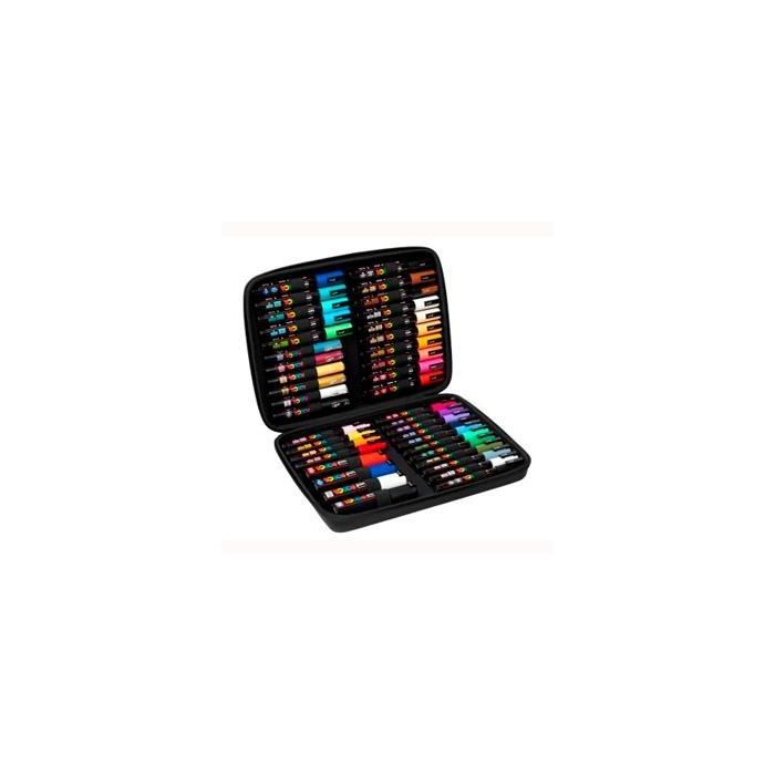 POSCA Maletín Premium Neopreno Marcador Surtido 40P - Tinta pigmentada base al agua, no tóxico, 40 unidades variadas POSCA Maletín Premium Neopreno Marcador Surtido 40P - Tinta pigmentada base al agua, no tóxico, 40 unidades variadas