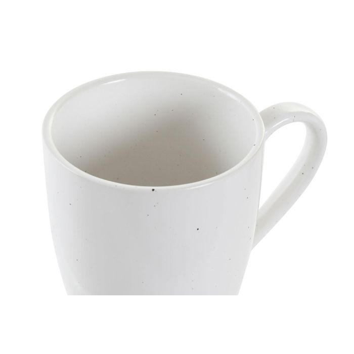 DKD Home Decor Mug Scandi Set de 4 Blanco Natural de Gres y Rubberwood 300ml Apto Microondas Lavavajillas 3 DKD Home Decor Mug Scandi Set de 4 Blanco Natural de Gres y Rubberwood 300ml Apto Microondas Lavavajillas 3