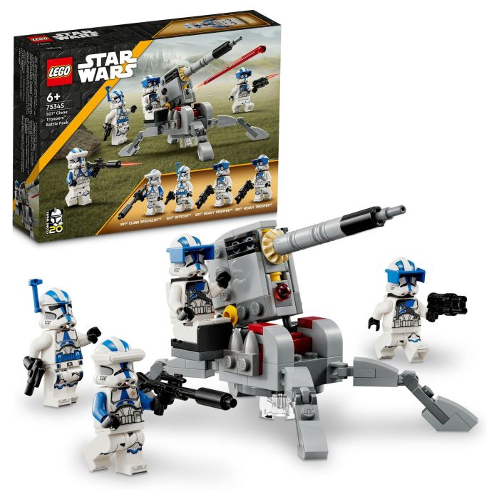 LEGO Star Wars Pack de Combate: Soldados Clon de la 501 75345 Juego de Construcción para Niños a Partir de 6 Años con 119 Piezas 4