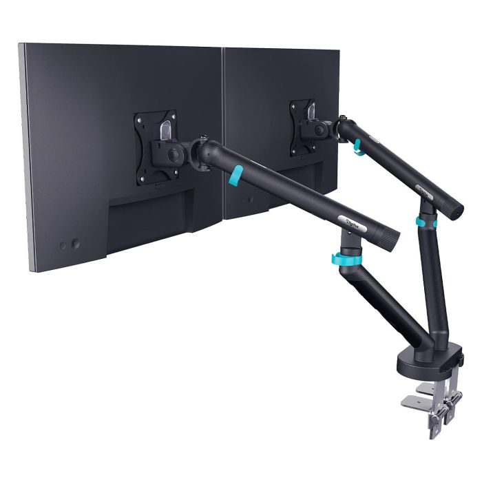 Digitus Soporte Monitor Dual Brazo para 2 Monitores de 35 Pulgadas (35"), Hasta 10 kg por Pantalla, Inclinación y Rotación 360 Grados, Montaje en Escritorio, Negro Digitus Soporte Monitor Dual Brazo para 2 Monitores de 35 Pulgadas (35"), Hasta 10 kg por Pantalla, Inclinación y Rotación 360 Grados, Montaje en Escritorio, Negro