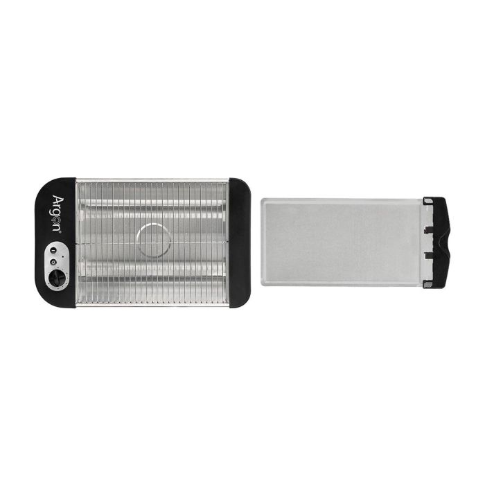 Argon Tostador Plano Negro 600W - Acero Inoxidable y Plástico - 40.5x6.5x21.5 cm para Uso Doméstico (Set de 6) 2 Argon Tostador Plano Negro 600W - Acero Inoxidable y Plástico - 40.5x6.5x21.5 cm para Uso Doméstico (Set de 6) 2